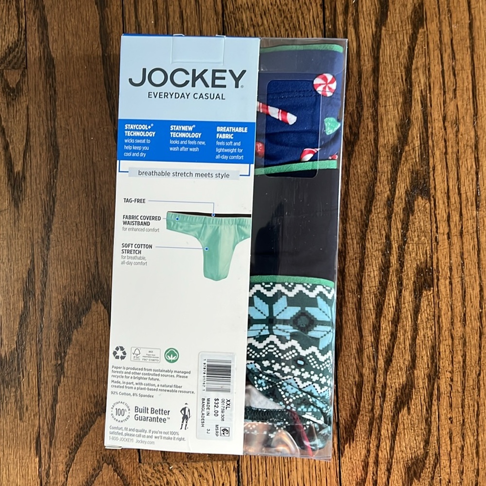 Jockey® Casual Cotton Stretch Thong - 3 Pack Extra Large - Picture 2 of 5